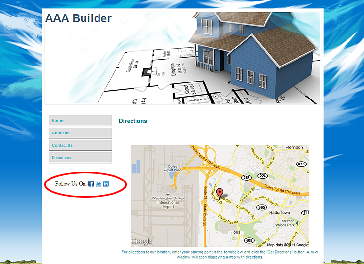 website example