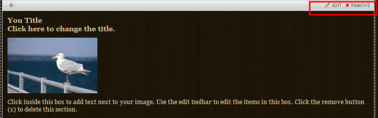 editing toolbar