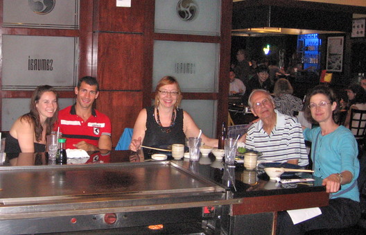 2011_08_18_Verena_and_family_at_Samurai_Restaurant.