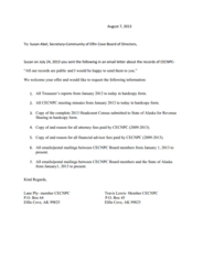 Member Request for Records