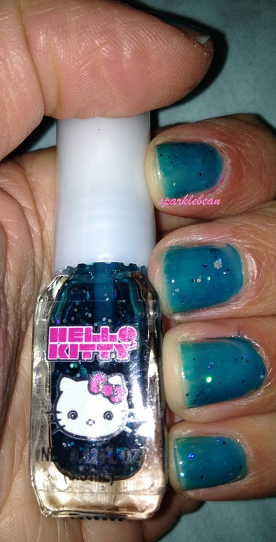 Hello Kitty - Blue Glitter