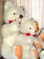 Steiff White Teddy Bears Set of Five