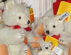Steiff White Teddy Bears Set of Five