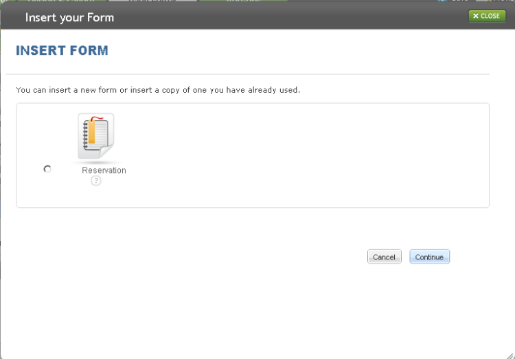 new or existing form