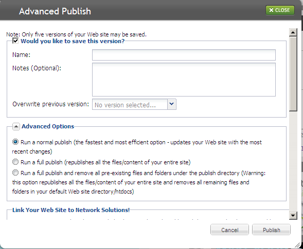 advanced publishing