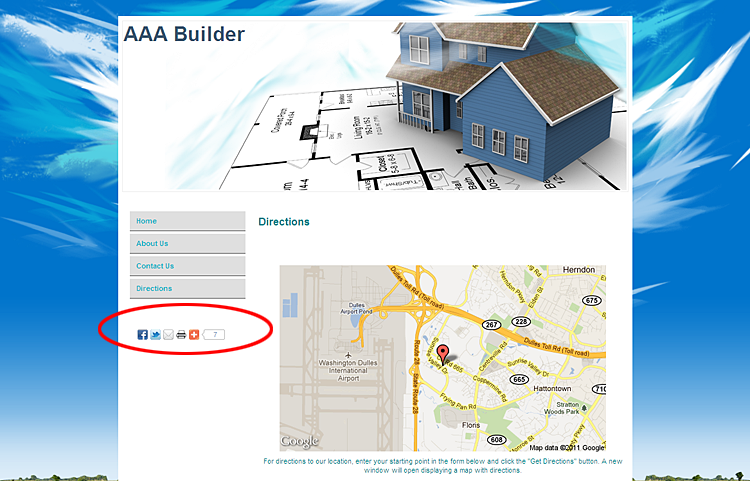 website example
